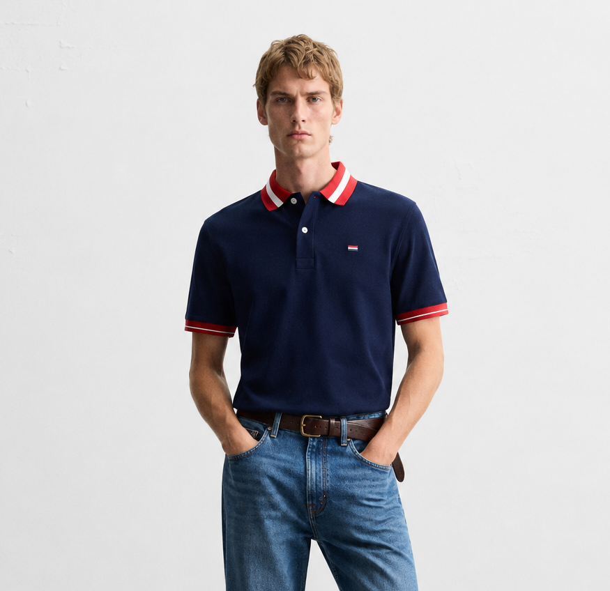 Classic Stripe Polo Shirt