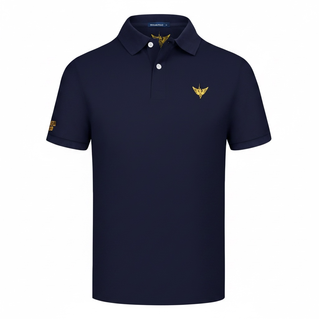 Men's Plus Size Collared Neck Short Sleeve Polo