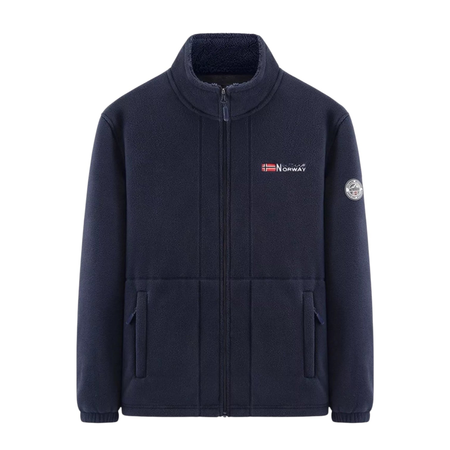 Men's Plus Size Zip Up Long Sleeve Jacket
